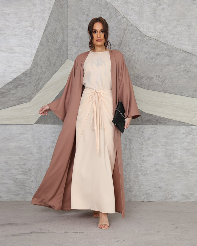 Djellaba Muslim Dress 3 Pieces Muslim Suits Elegant Long Islamic Abayas Women Modest Wear Clothing