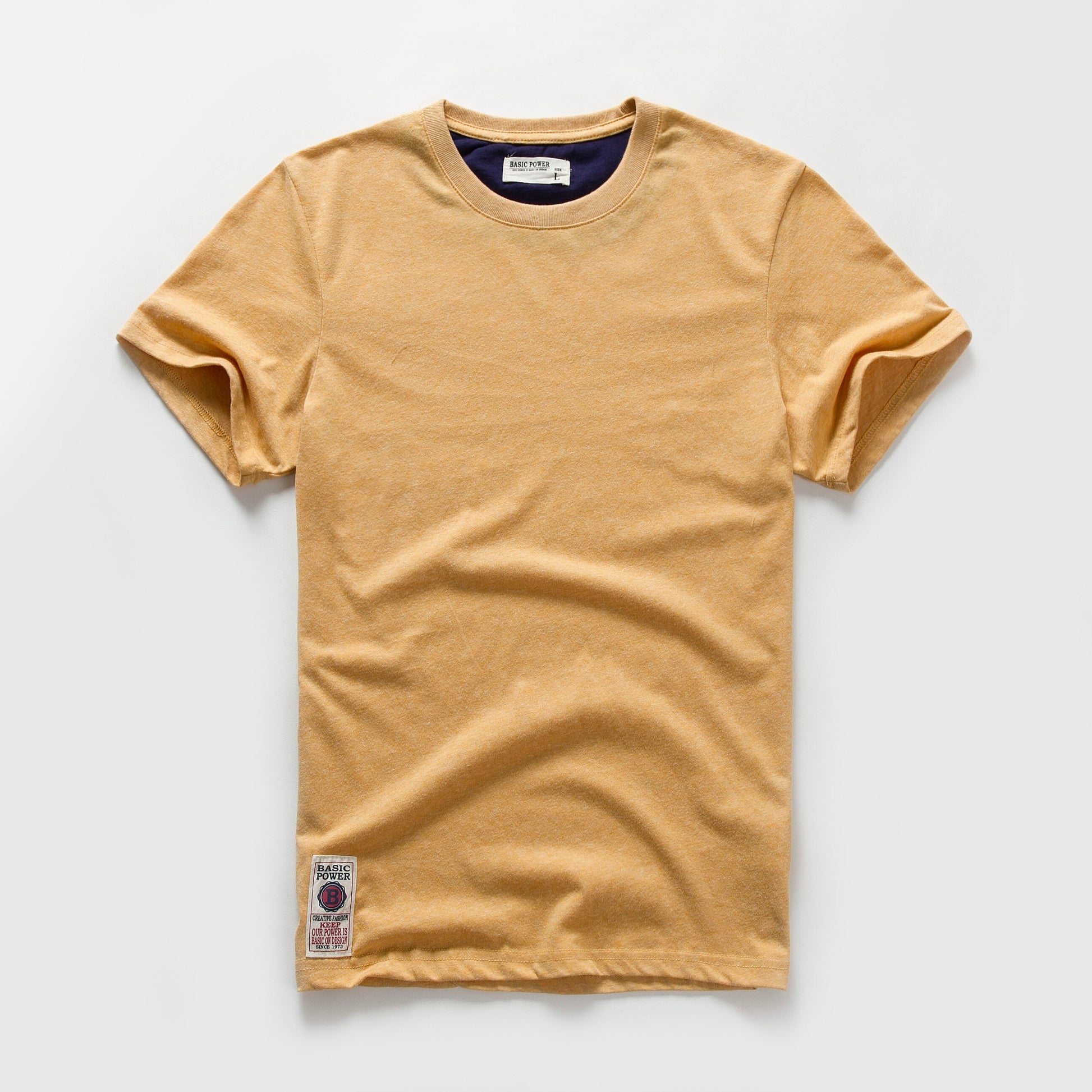 Men's T-shirt for Men Cotton Solid Color T Shirt Men Causal Goth Punk O-neck Basic Tshirt Male High Quality Classical Tops