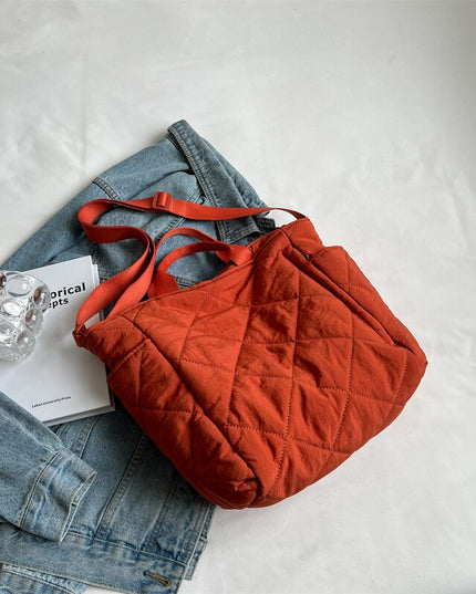 Casual Plaid Women's Tote Bags Handbags Solid Color Ladies Top Handle Shoulder