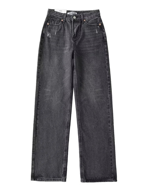 Effortlessly Chic: Streamgirl Autumn Wide Leg Jeans for Women