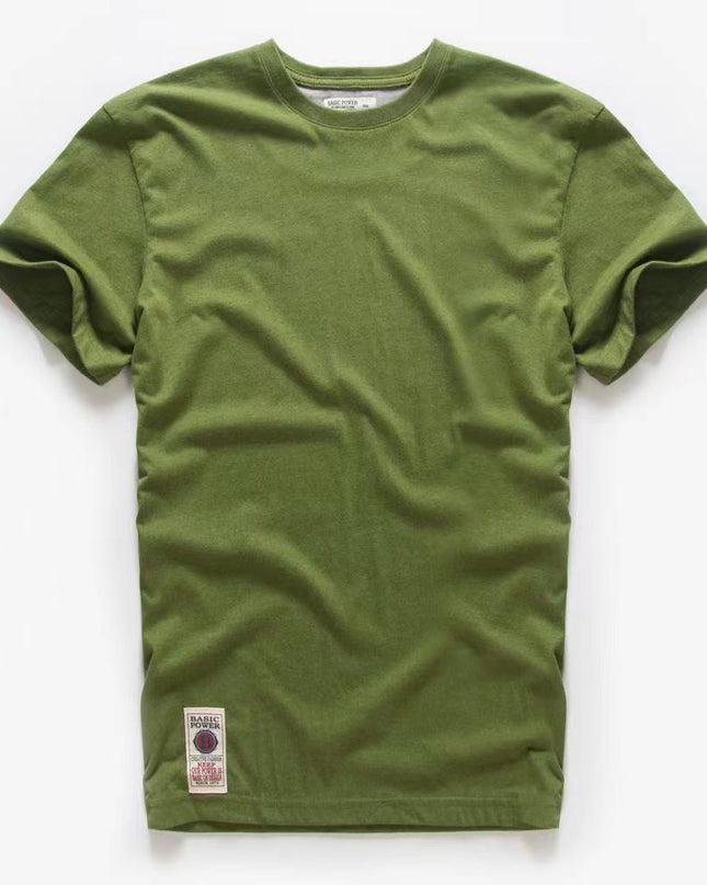Men's t-shirt New Summer cotton white solid t shirt men causal o-neck basic tshirt male high quality classical tops