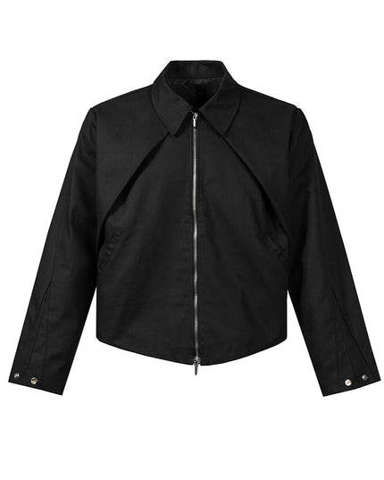 Men's Curved Moon Vibe Zipper Jacket: A Stylish and Comfortable Outwear Choice