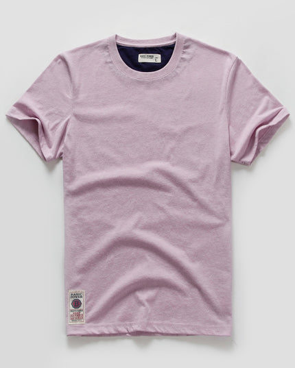 Men's T-shirt for Men Cotton Solid Color T Shirt Men Causal Goth Punk O-neck Basic Tshirt Male High Quality Classical Tops