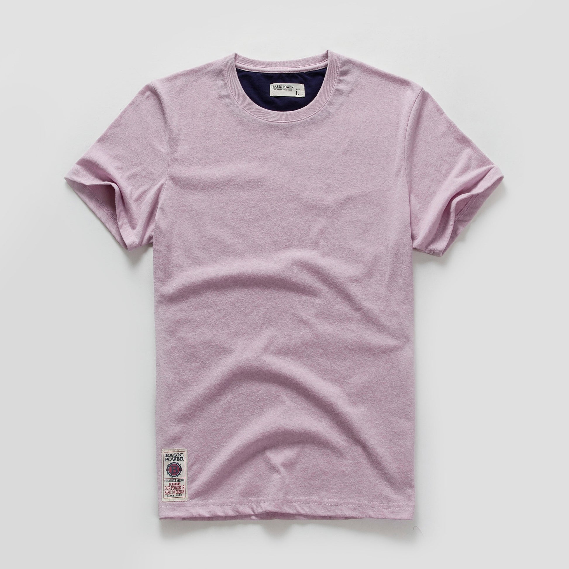 Men's T-shirt for Men Cotton Solid Color T Shirt Men Causal Goth Punk O-neck Basic Tshirt Male High Quality Classical Tops