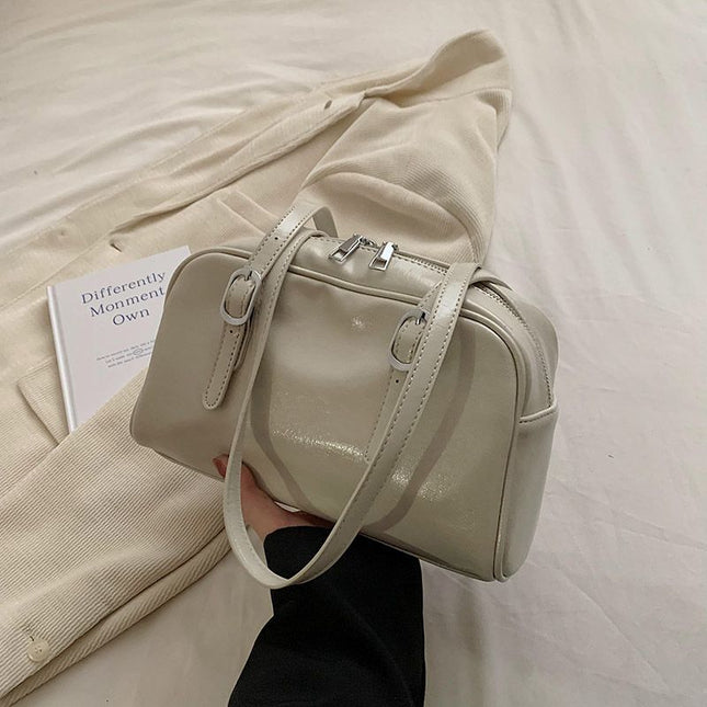 Fashion Silver Color Women Underarm Bag Simple Ladies Large Shoulder