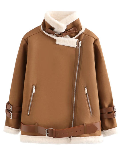 Stay Warm and Stylish with our Women's Leather Winter Jacket
