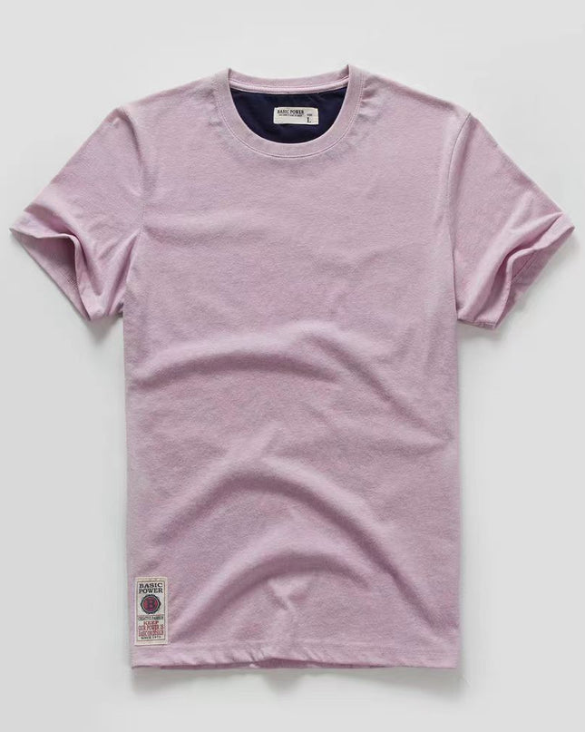 Men's t-shirt New Summer cotton white solid t shirt men causal o-neck basic tshirt male high quality classical tops