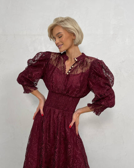 Elegantes Blumen-Spitzen-Ballkleid Sexy Mieder Eng Anliegendes Langes Formelles Abendkleid Schwarz Rot Grau Maxikleider Für Damen Sommer