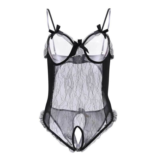 Sexiga genomskinliga babydoll-klänningar, kostymer, plus size-underkläder, sexig damunderkläder, babydoll, spetsklänning, mujer sexi, exotiska kläder