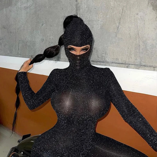 Stunning Black Backless Jumpsuit for Women - Autumn/Winter Collection